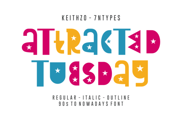 Attracted Tuesday: A Friendly, Confident Display Font